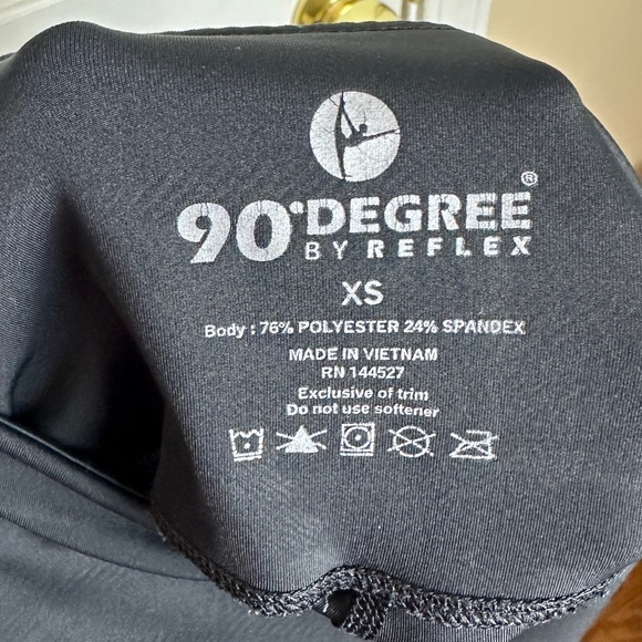 90 Degree Black Camouflage Print Hi-Rise Leggings Women Size XS - Picture 4 of 4